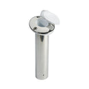 Recess-fit fishing rod holder with watertight cap