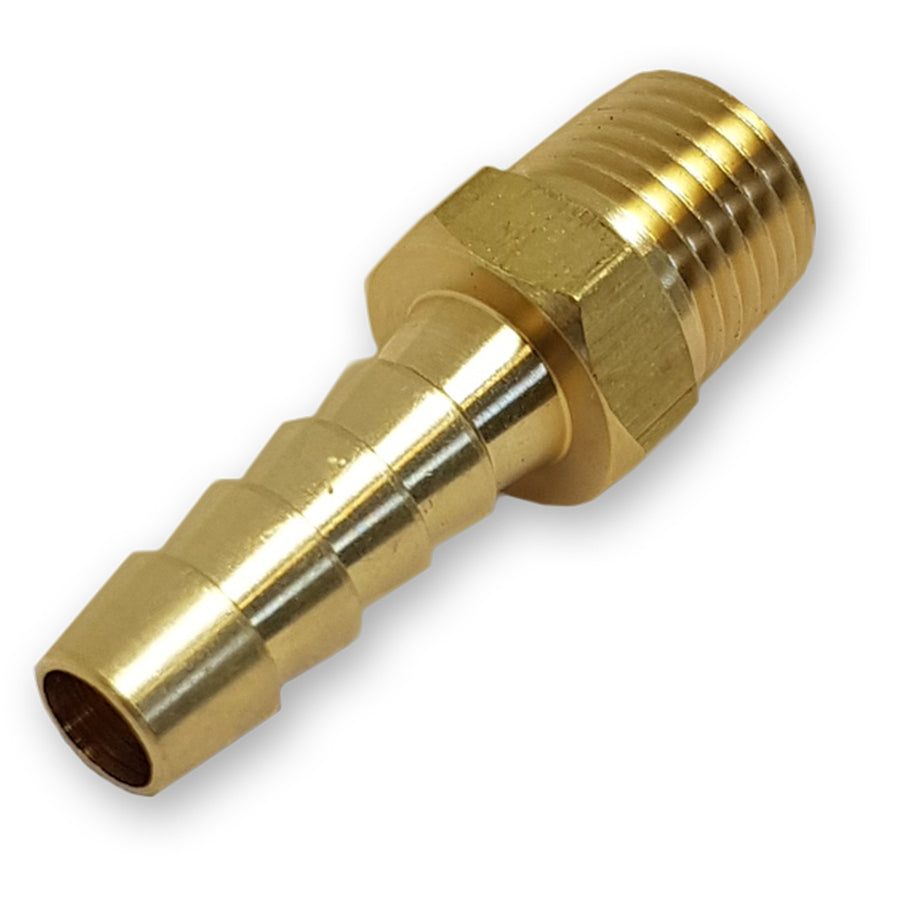 Brass Connector 1/4" — 8 mm