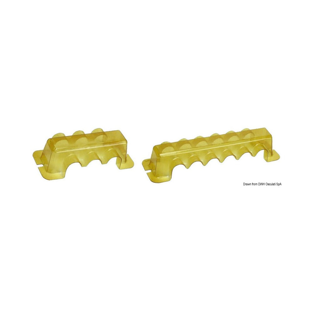 Insulating covers made of transparent plastic for 