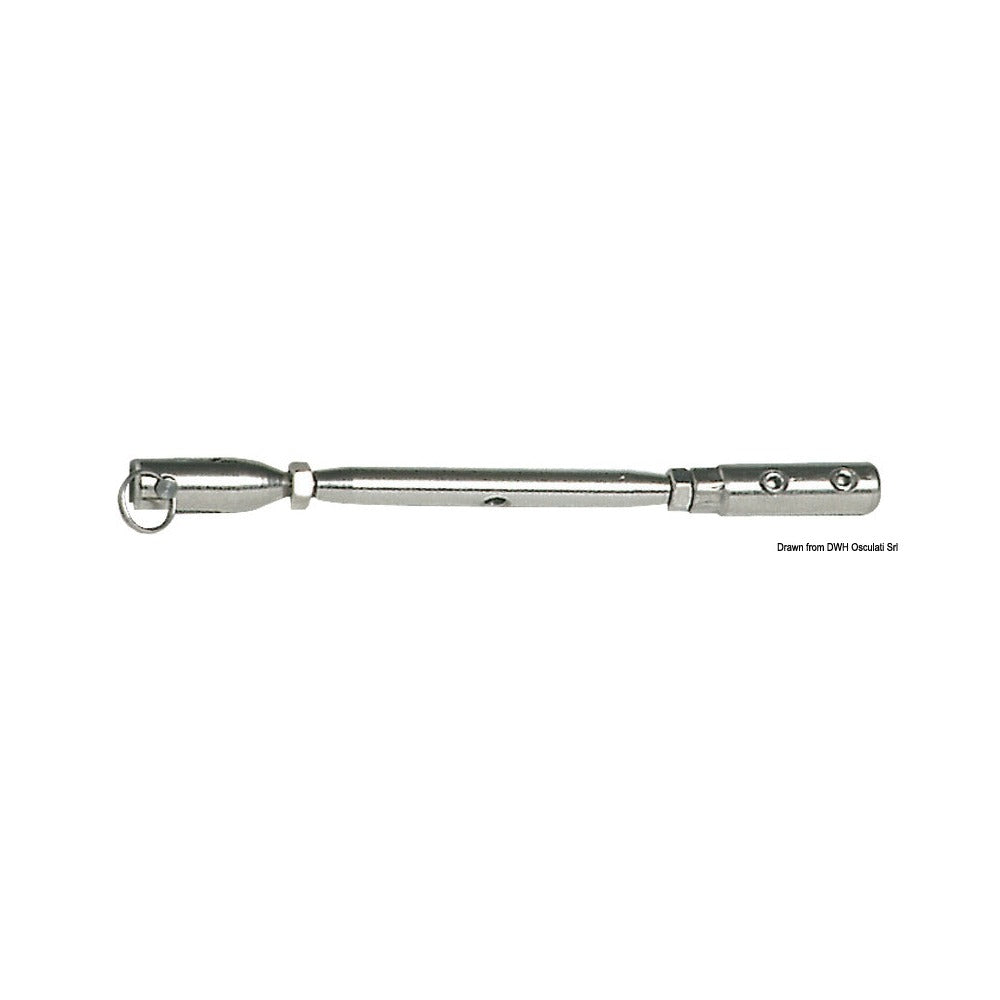 Rigging screws with built-in stainless steel allen