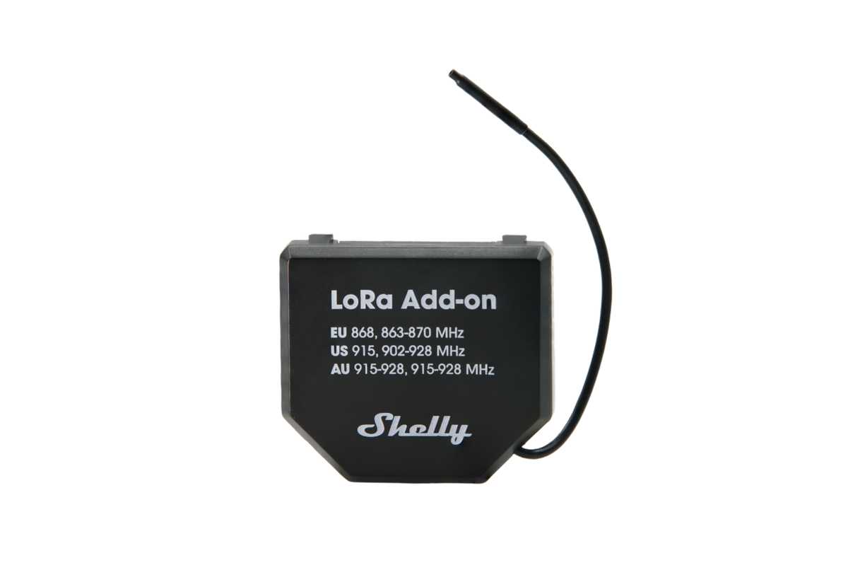Shelly LoRa Add-on -pitkän kantaman yhteys Gen3/Gen4-releille