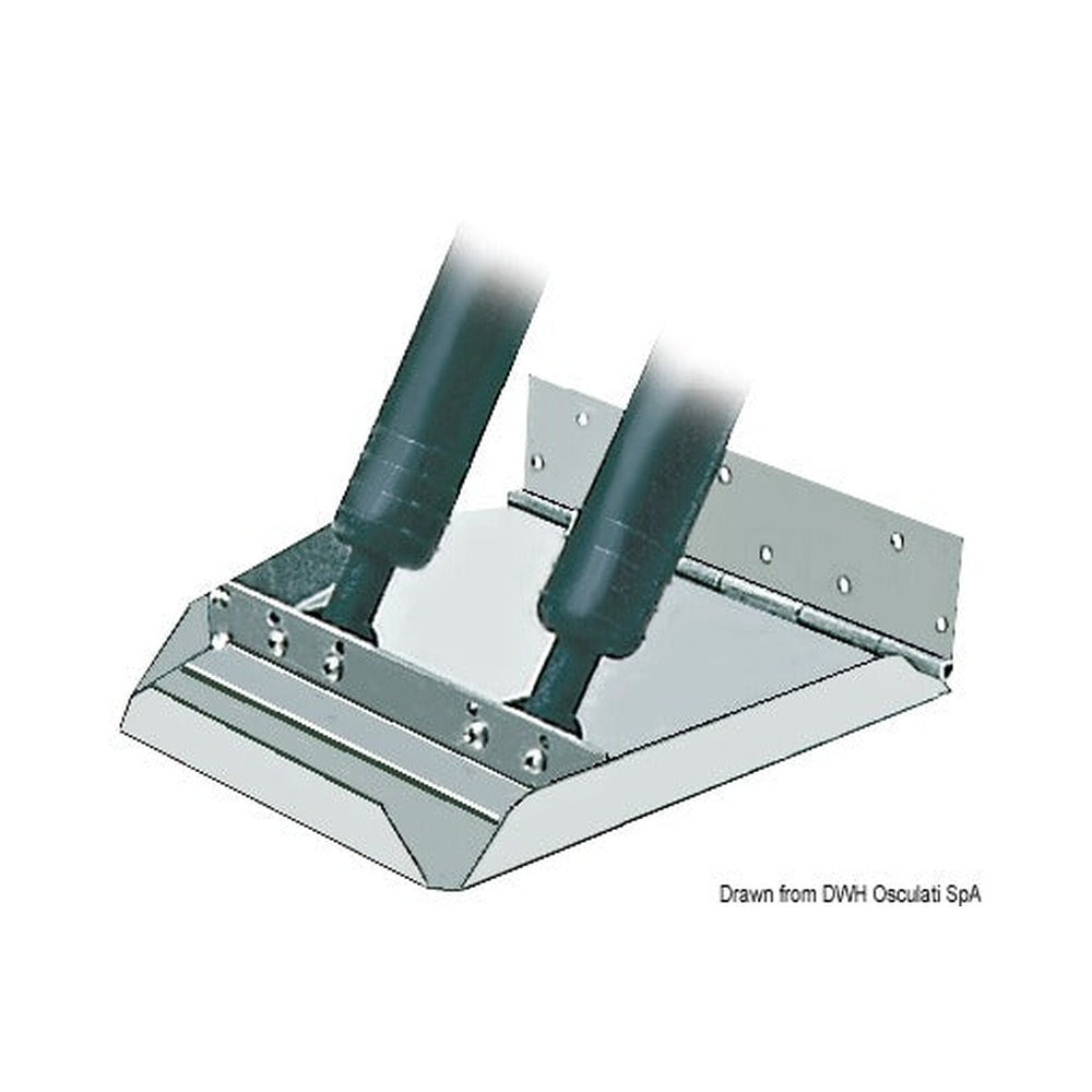 Pair of HS series trim tabs suitable for hulls ove