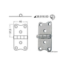Hinges 2 mm thickness