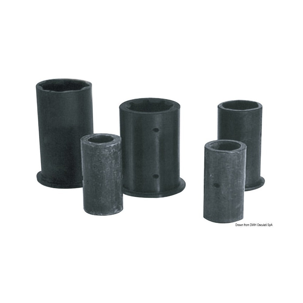 Shaft line bushings made of rubber. External/inter