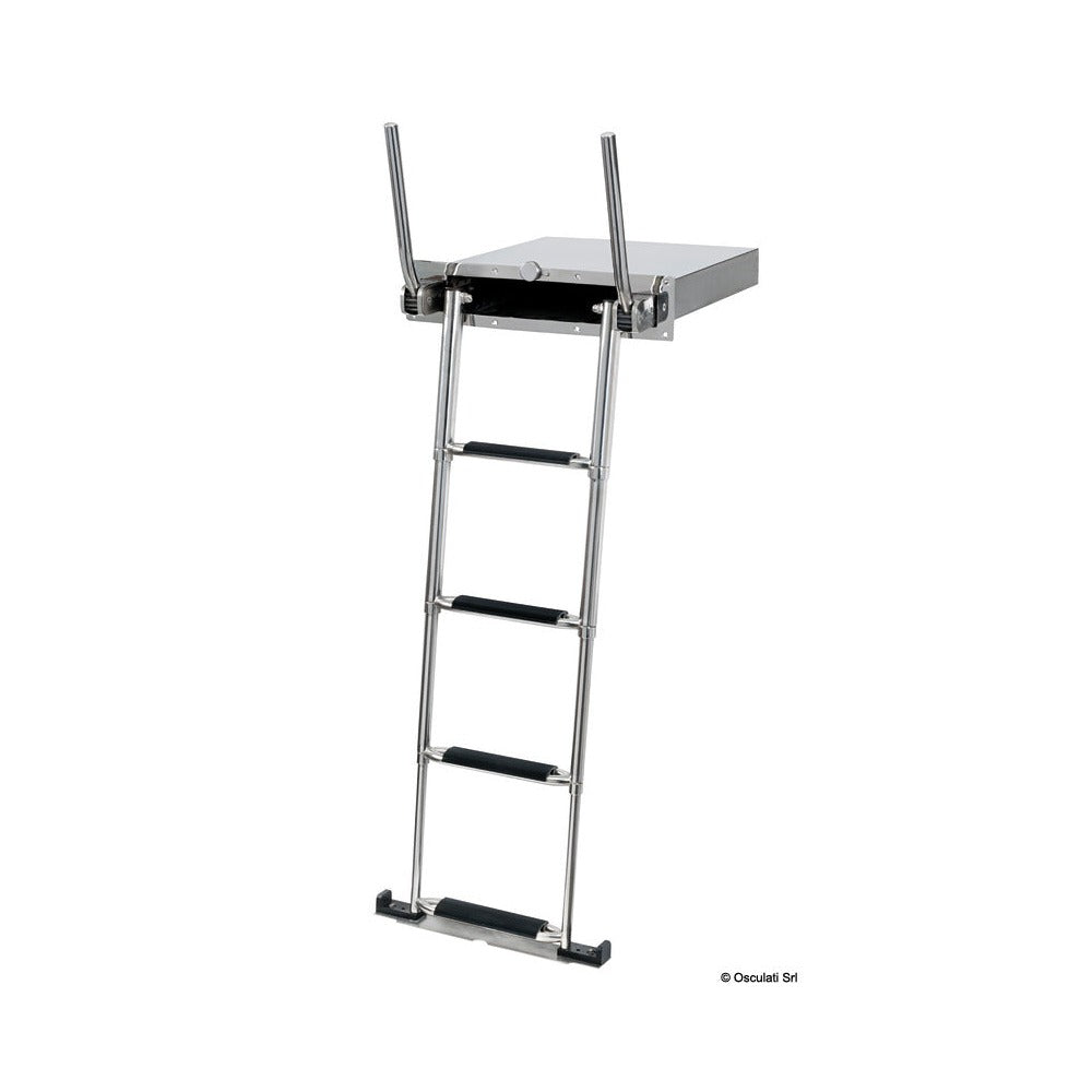EasyUp built-in telescopic ladder with railings