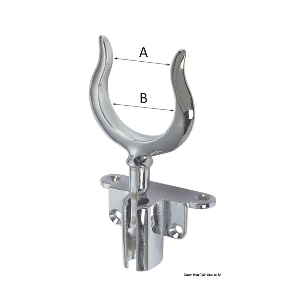 Special chromed brass rowlock