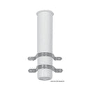 Fishing rod holder for bulkhead mounting, with U b
