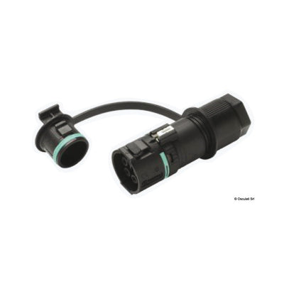 2/3/4-pole socket for panel or bulkhead mounting, 
