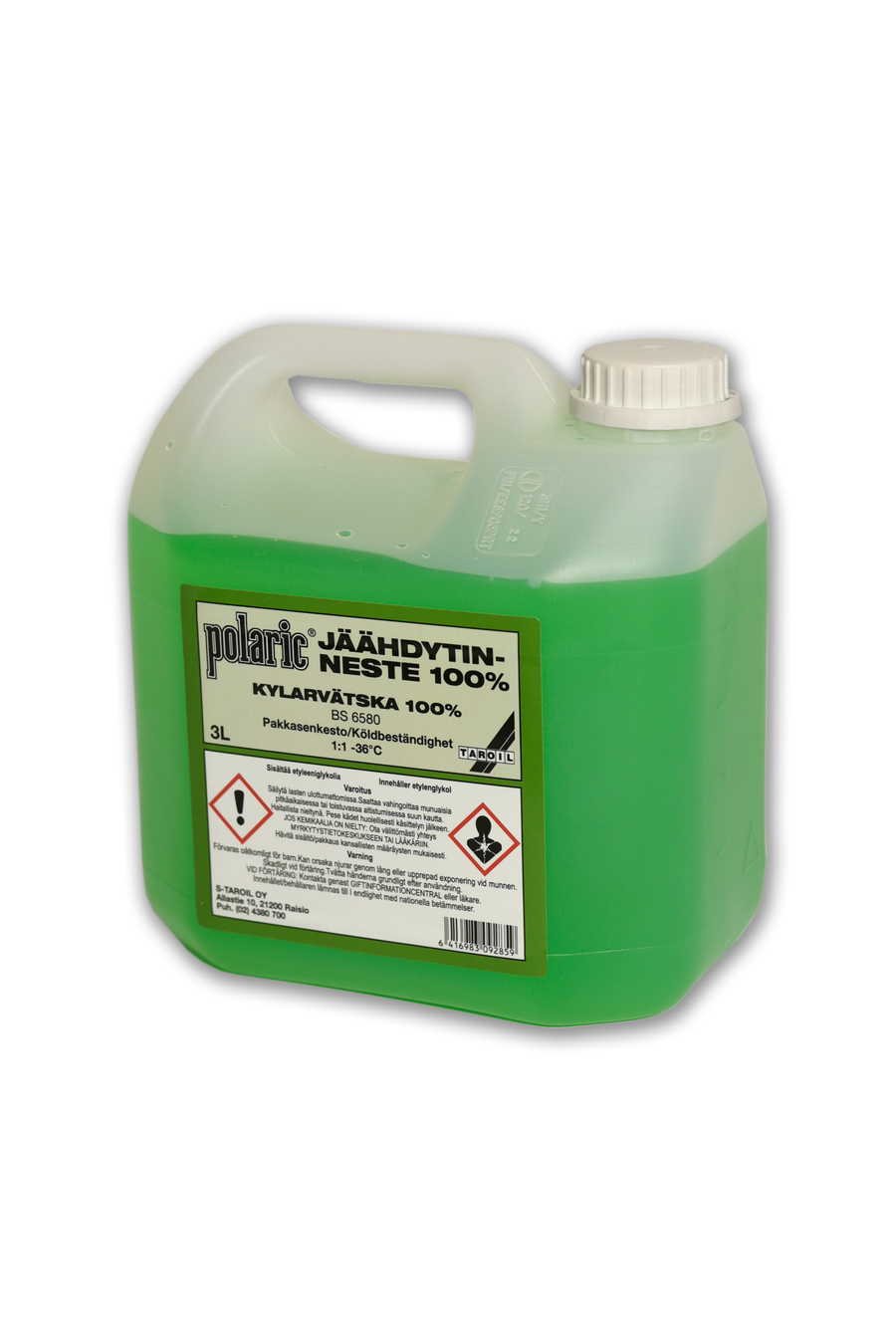 Polaric kylarvätska koncentrat, grön, 3 l