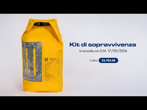 Lataa video: Selviytymispakkaus MD 17/09/2024 mukaisesti, voimassa vain Italiassa