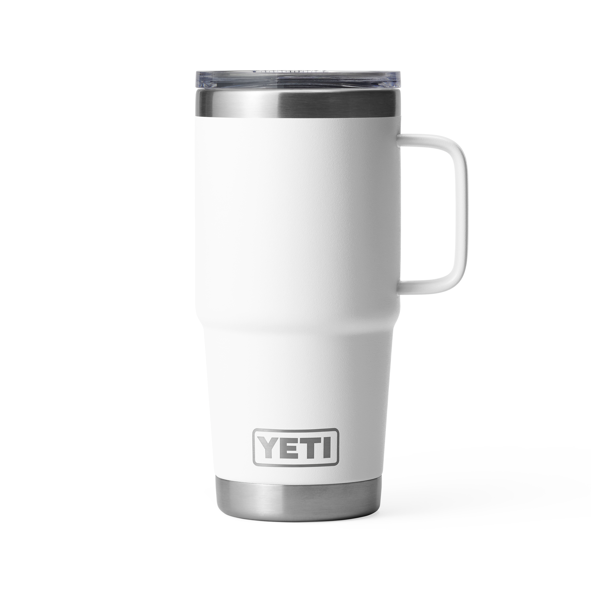 YETI Rambler 20 oz Travel Mug White front view primary b